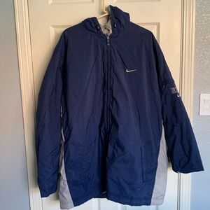 XXL NIKE vintage dark blue & silver jacket